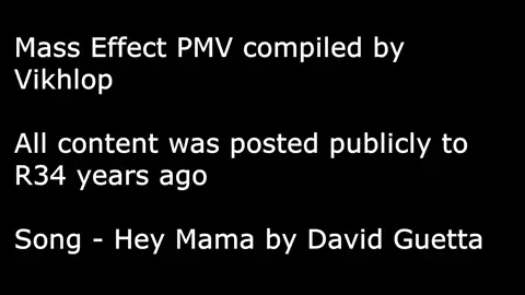 Mass Effect PMV (Futa) - Hey Mama