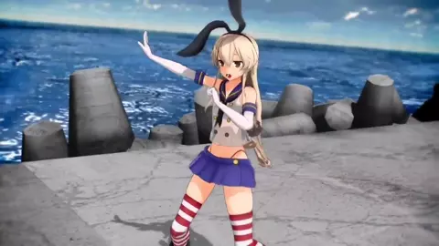 Shimakaze - Miracle [MMD R15] AAA