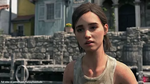 Ellie teases Dina with her sweaty feet