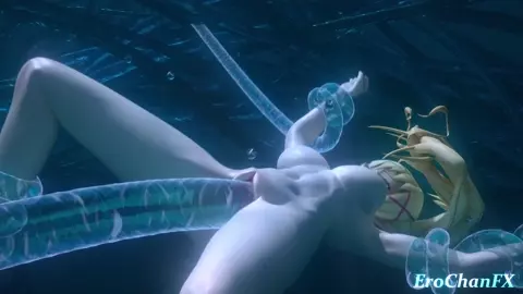 Konosuba Darkness tentacled underwater