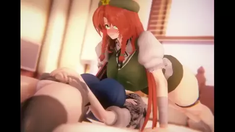 Hong Meiling titty floppying her wife Sakuya [mokomoko1gou] (Sound)