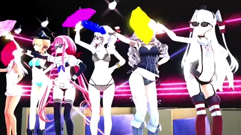 Shimakaze & Fleet Girls - Baila  (Squirting) [MMD R18] Ryoichi