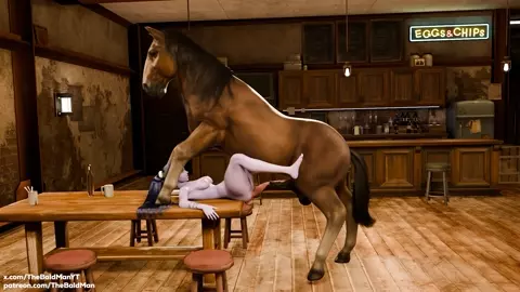 Lara Jumped By The Horse