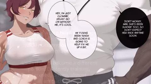 Tamia gets personally trained by coach