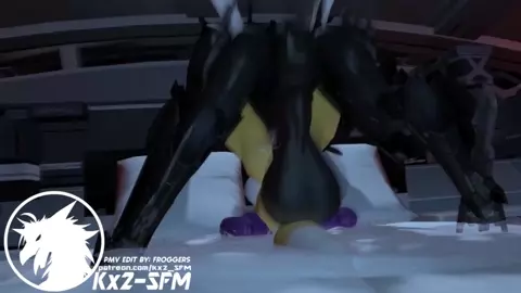 Bladewolf x renamon (PMV) sound (Kx2-SFM)