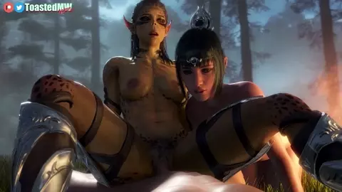 Lae'zel & Shadowheart Hot Threesome Sex At Camp (PREVIEW)