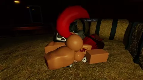 Hot cowgirl milks and fuck his furry boyfriend in a barn