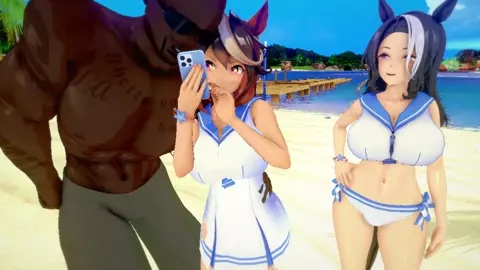 Symboli Rudolf & Mejiro Ramonu_Uma Musume [Axl020431]