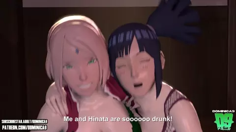 Drunk Sakura and Hinata Swap Husbands in Foursome