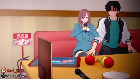 Miku at Karaoke - Animation