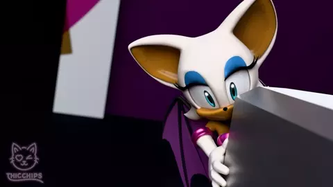 Rouge the bat try to steal a very expensive gem