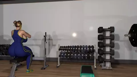 D.Va Catches You Wanking Chun-Li at the Gym - Takes Control