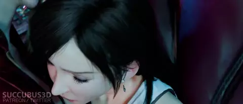 Every slap makes Tifa’s pussy grip Scarlet’s huge cock even tighter!