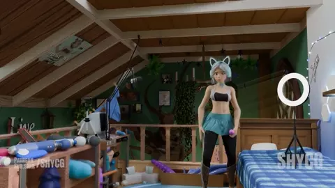 Futa teens fuck in threesome on a stream - Episode 3