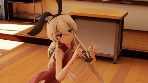 Shimakaze - Rabbit Hole [MMD R15] Gena Brown