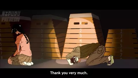 [Nipuru] Kizumonogatari - Hanekawa and Araragi (Uncensored scene) English Dub