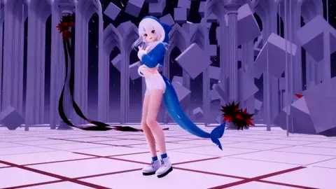 【R-18 MMD】 AOA - Heart Attack - Gawr Gura