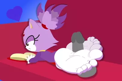 Blaze Footjob [Baggy]