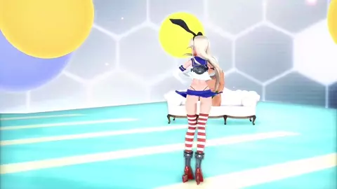 Shimakaze - Electric Angel (Sex Hero) [MMD R18] Meet