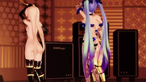 Shimakaze x2 & Miku - Mirrrrrors [MMD R15] Hamselvish