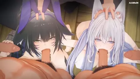 NTR - Musashi & Shinano X mob group [AcidraiN]