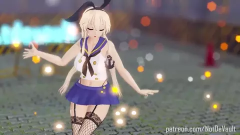 Adult Shimakaze - Hibana [MMD R15] Not De Vault