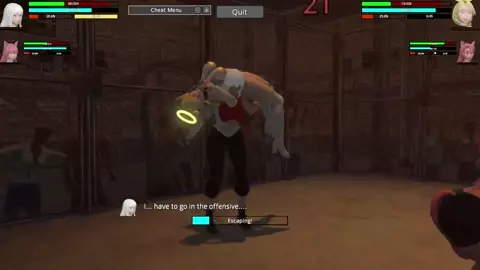 HRSL: Aika and Lucy vs Selena and Roka Street Fight