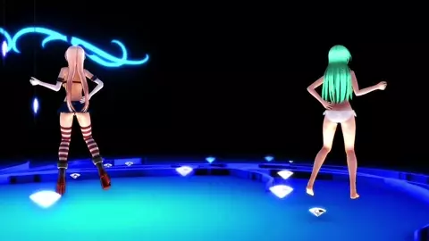 Adult Shimakaze & Suzuya - Lamb [MMD R15] Yatsuya