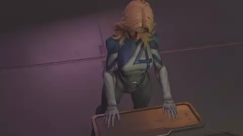 Unloading a ship with Sue Storm