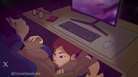 Under the Desk Deepthroat [Connie Sparks]