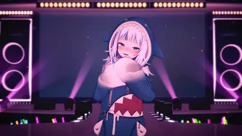 Gawr Gura creampied during the live stream