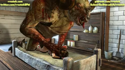 Mai Shiranui Impaled by a huge Ram Monster