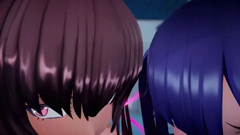 MonaKaze-chan, toilet girls serving in a public restroom