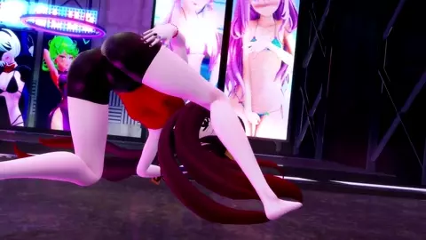 【R-18 MMD】 Hu Tao's Exotic Dance - Footjob
