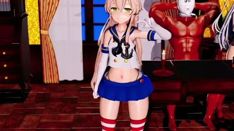 Shimakaze - Kimagure Mercy (ver. 2) [MMD R18] GenesisMMD