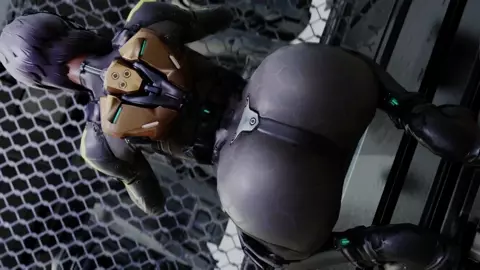 Motoko Kusanagi squatting twerking (Original by Kishi)