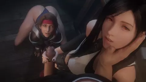 Tifa & Jessie Handjob Facial [White][9Nithes][4K]