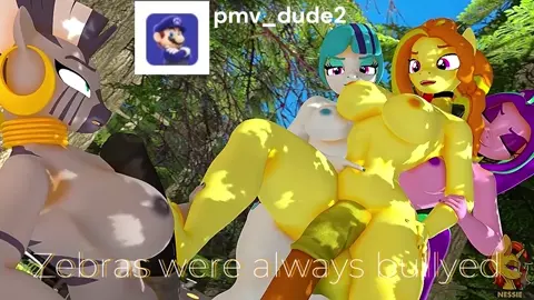 MLP - Zebra - Blacked/Bnwo - short - pmv_dude2