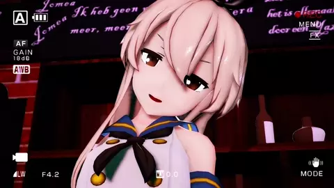 Shimakaze having fun with her toy [R18] GenesisMMD