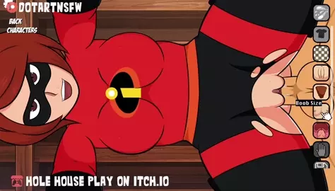 ElastiGirl (Helen Parr) Full Scene Creampie Compilation Moaning Orgasms - Hole House