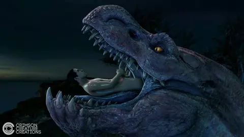 Oral vore by crimsoncreature