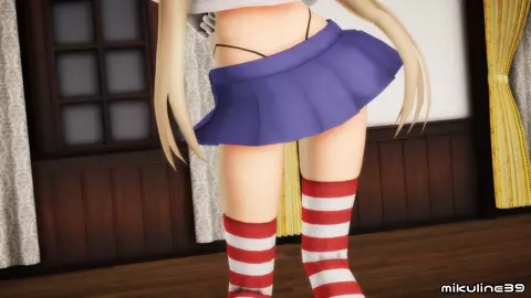 Shimakaze - Mischievous Function [MMD R15] Mikuline39