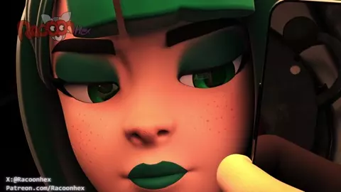 Gwen cooking a sausage