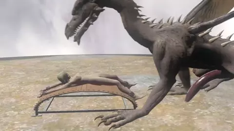 Dragon & blonde on Chaise Longue