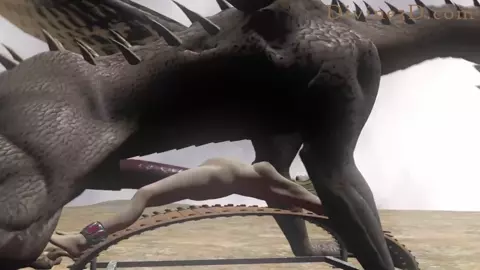 Dragon & blonde on Chaise Longue