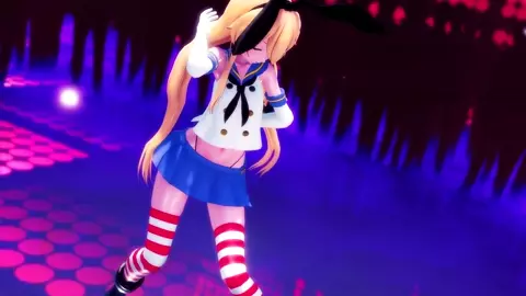 Shimakaze - Instillation Dance [MMD R18] Hamselvish