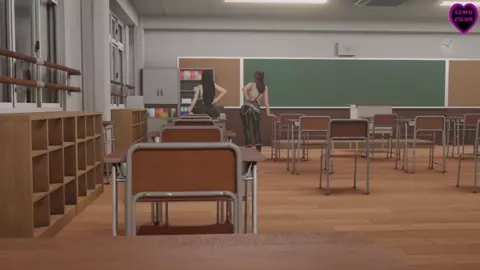 LewdFilms - F-the Teacher! - Lara Croft, Tifa Lockhart and Jessie Rasberry (Futa)