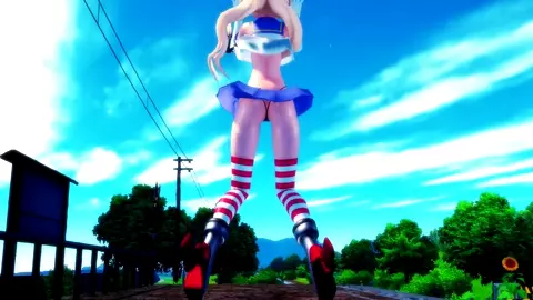 Shimakaze - Booo [MMD R15] Hamselvish