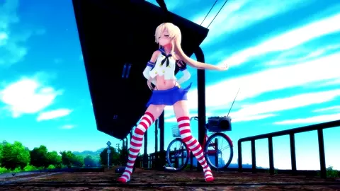 Shimakaze - Booo [MMD R18] Hamselvish