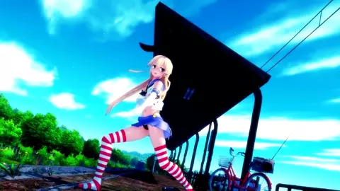 Shimakaze - Booo [MMD R18] Hamselvish